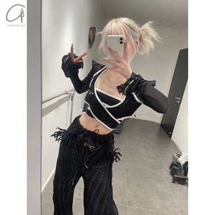 70%OFF 网眼系带上衣 WINDOWSEN