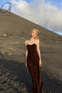 丝绒中药印花长裙系列 Tai 40%OFF Peng