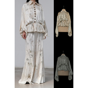 上衣系列 真丝束腰系扣衬衫 40%OFF Mutedance