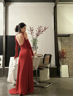 棉质针织C领连衣裙花染手作 Tai 60%OFF Peng