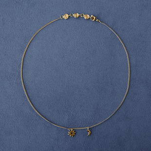 纯银 PEPE 镀金日月项链 SALE