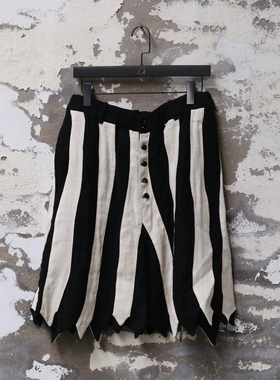 ARCHIVIO J.M.Ribot 条纹短款休闲裤 意大利 工匠