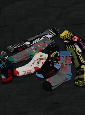 Walter Van Beirendonck 印花中筒袜 比利时 commonplace