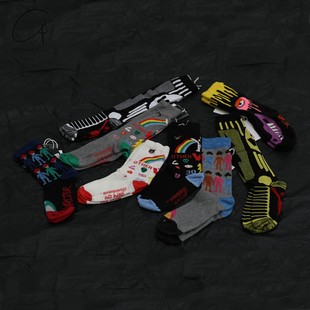 比利时 Walter 印花中筒袜 Beirendonck commonplace Van