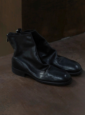 Guidi 986 986X 翻面软马皮后拉链靴 意大利 手作