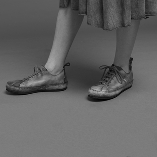 休闲板鞋 十字运动鞋 牛皮 意大利 手作 工匠 双层