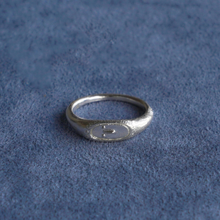 纯银人脸细戒指 PEPE SALE