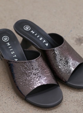 Miista Talita 深灰色穆勒凉鞋