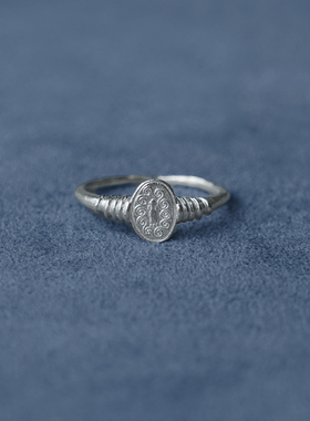 SALE E PEPE 纯银/镀金丰收图章戒指