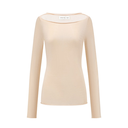 SWAYING SS26 真丝领口细带薄上衣