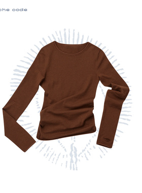 o cloche code 羊毛针织卷边长袖