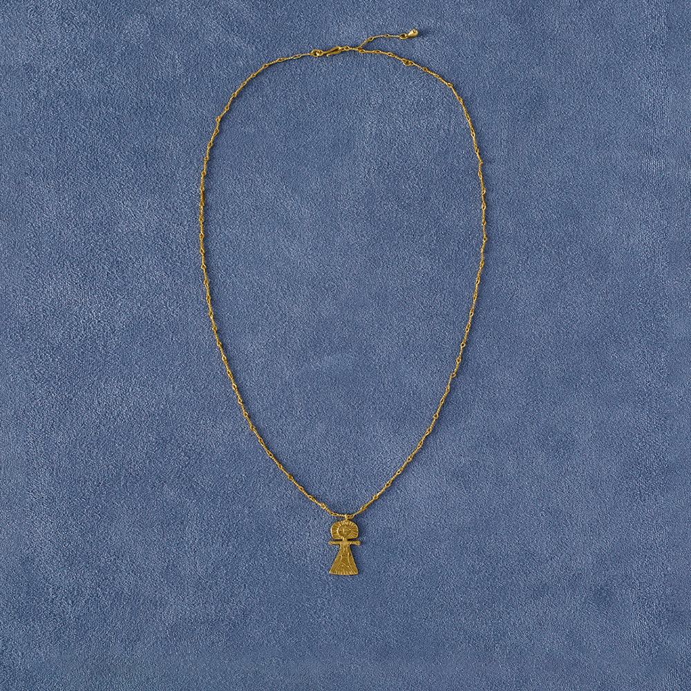 SALE E PEPE 纯银/镀金海神吊坠项链