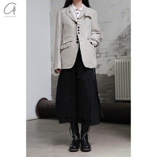 KLASICA common 单排扣夹克 日本工匠 place 亚麻 60%OFF