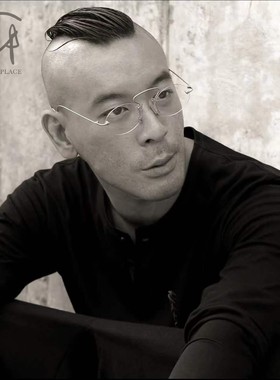 复古风无边框太阳眼镜