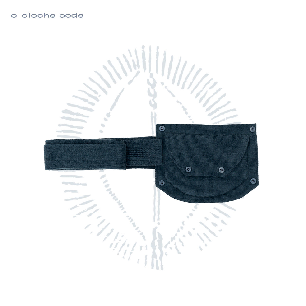 o cloche code 25秋冬 粗针纽扣腰包