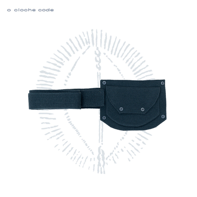 o cloche code 25秋冬 粗针纽扣腰包