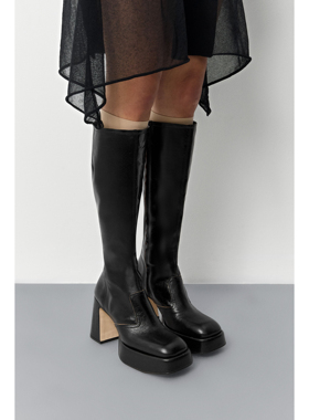 Miista 25秋冬 Anima 黑色高筒靴