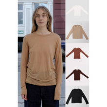 BASERANGE 经典竹纤维竹棉长袖T恤系列集合 圆领打底衫 法国