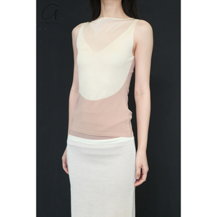 40%OFF 假两件透视背心 SWAYING