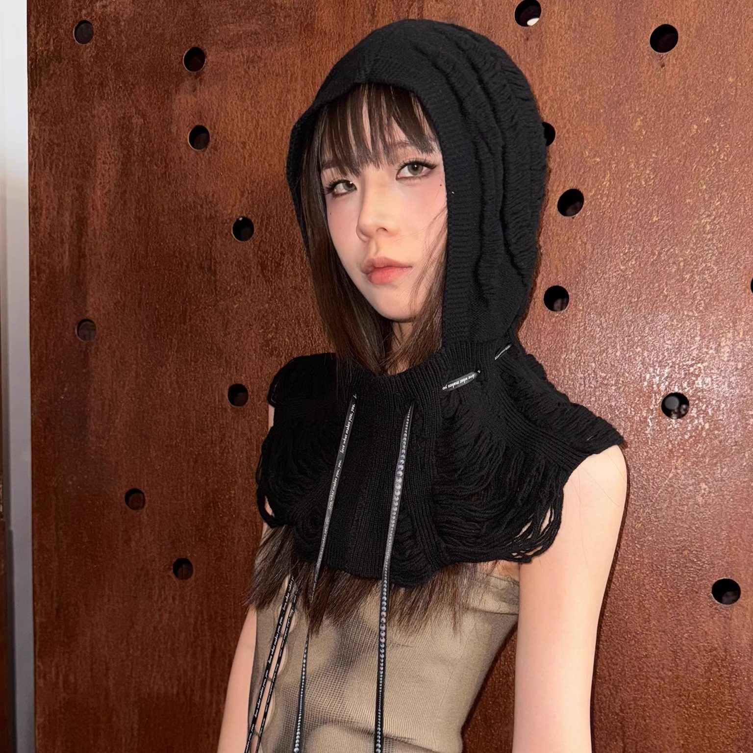 RUI built 25秋冬 系带羊毛浮线帽