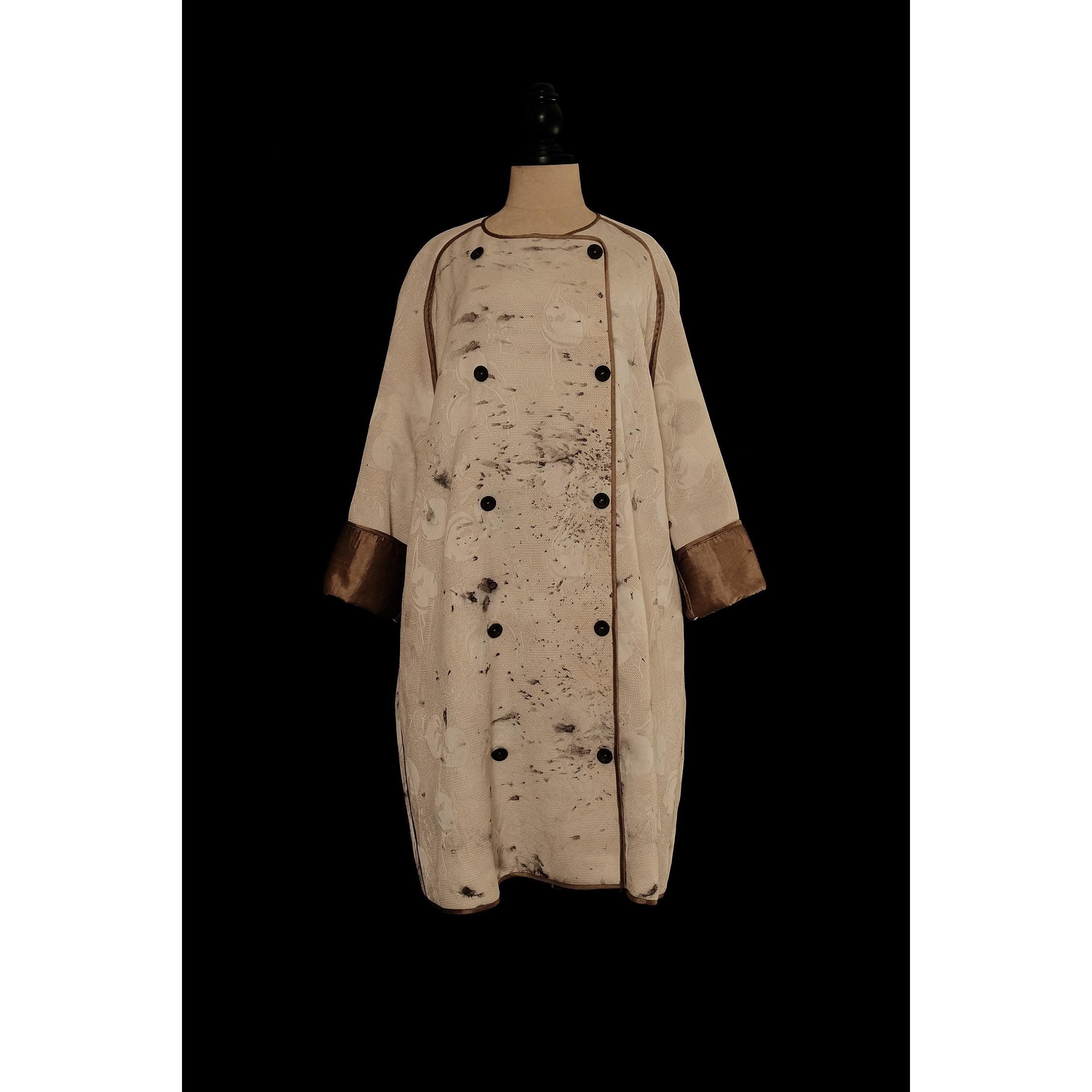 Mutedance 25秋冬 双排扣圆领大衣外套