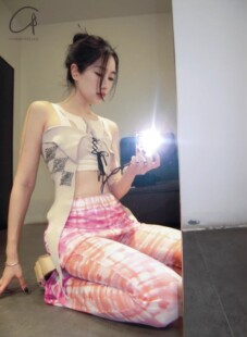 浮线短上衣背心 Zhou 40%OFF Rui