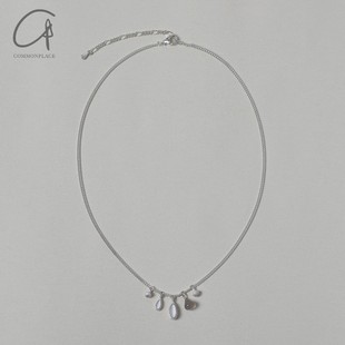 纯银水滴果多吊坠项链 ACETO OLIO