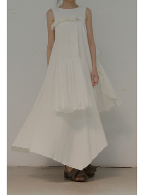 70%OFF A Tentative Atelier 不规则拖地紧身无袖连衣裙