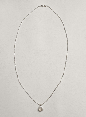 纯银玛瑙行星珠链项链手作