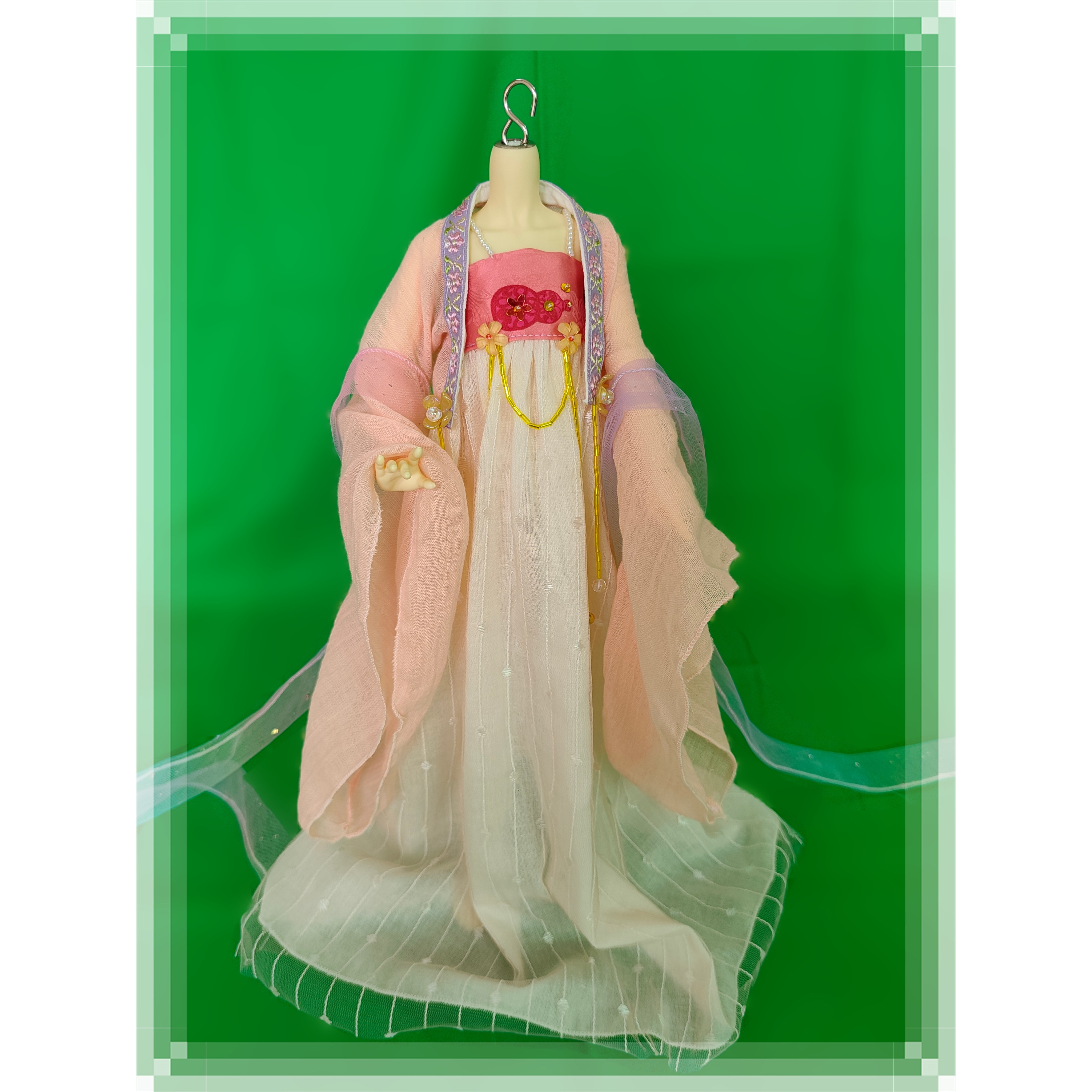 bjd4分汉服诃子裙齐胸襦裙汉元素图片