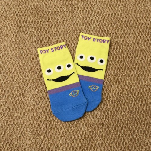日本Fukuske福助百年老牌袜厂联名玩具总动员toystory三眼仔短袜