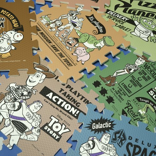 现货日本玩具总动员toystory三眼仔巴斯光年EVA树脂拼图地垫