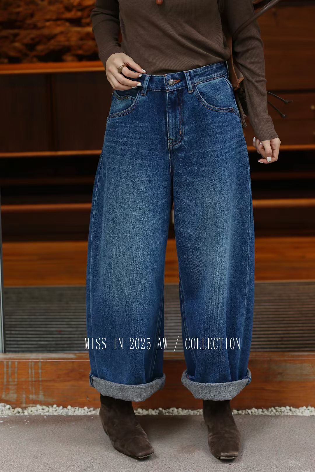 2025新款女装时尚气质百搭显瘦牛仔裤