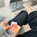 保暖加绒宽松小个子显瘦阔腿长裤 定染灰调奥利绒直筒牛仔裤 女冬季