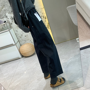 清仓特价 养肤玻尿酸抗皱休闲裤女秋季宽松直筒裤高腰显瘦阔腿裤