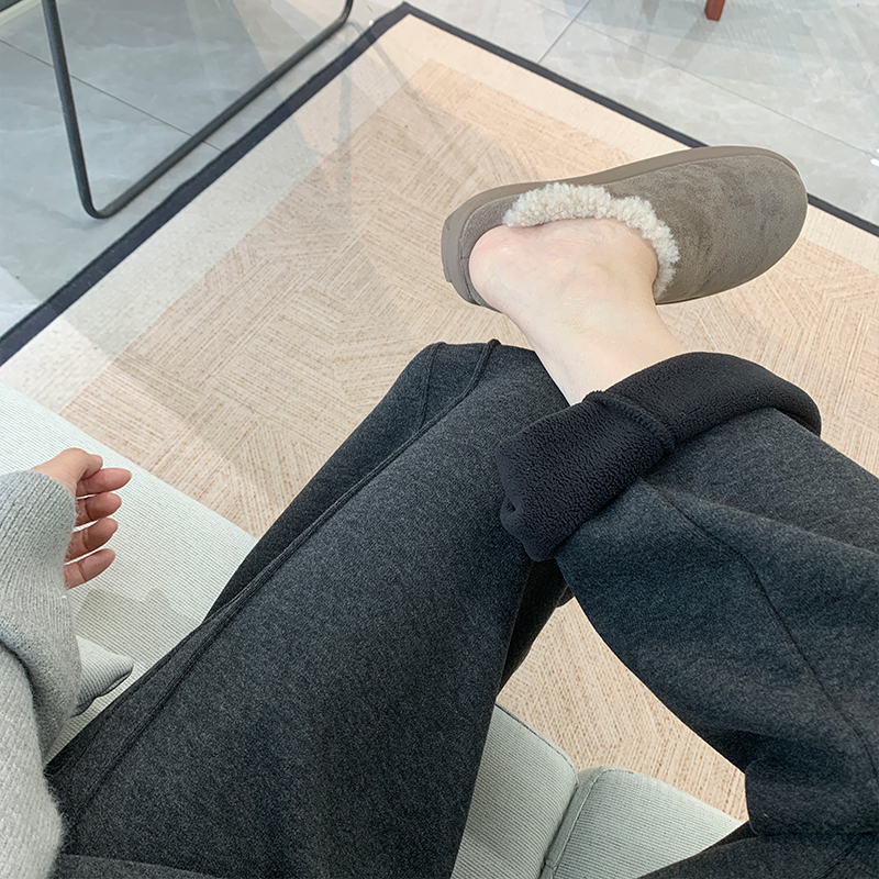 舒适保暖加绒休闲裤女冬季