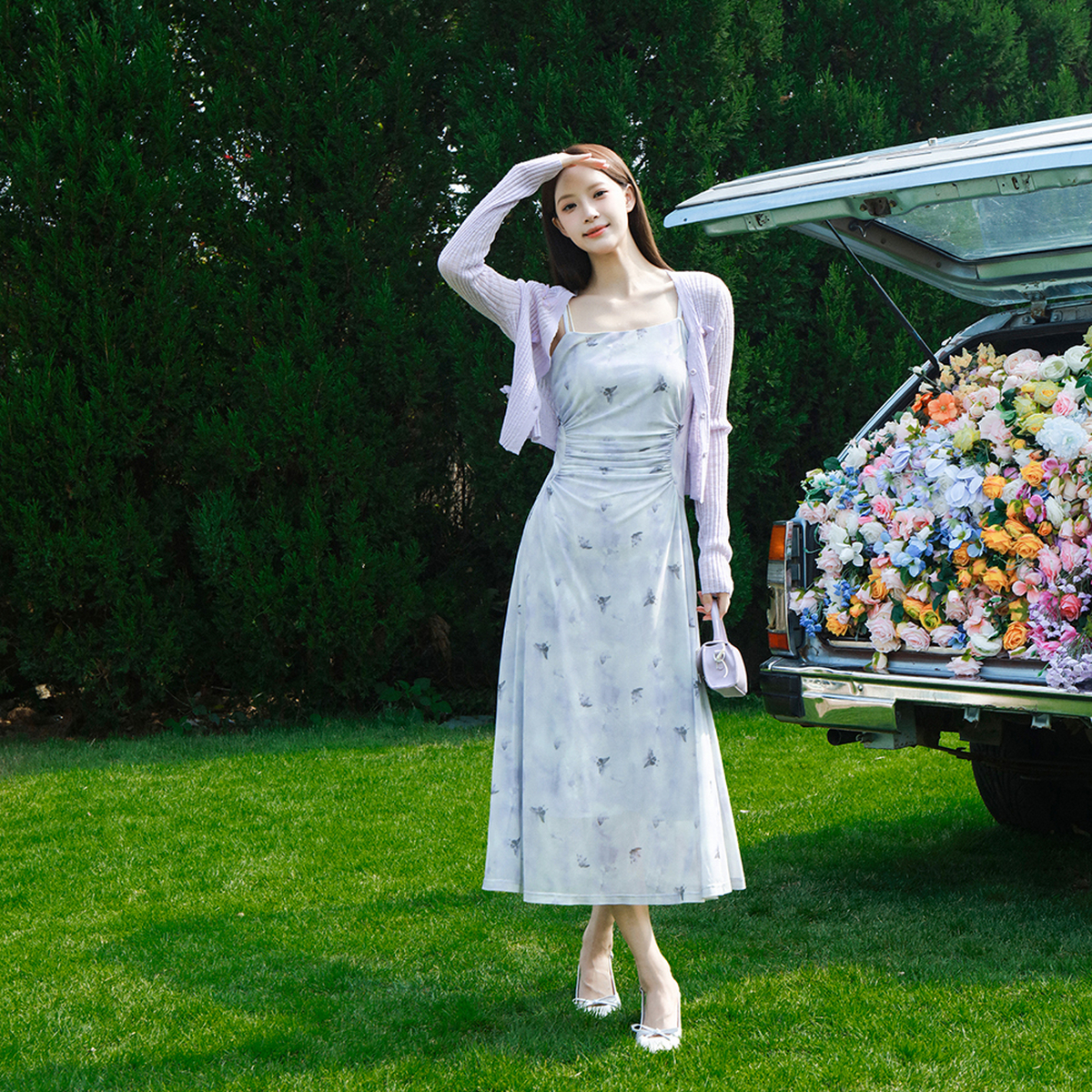 美姿宝莲MIXMAX2025春专柜同款吊带连衣裙