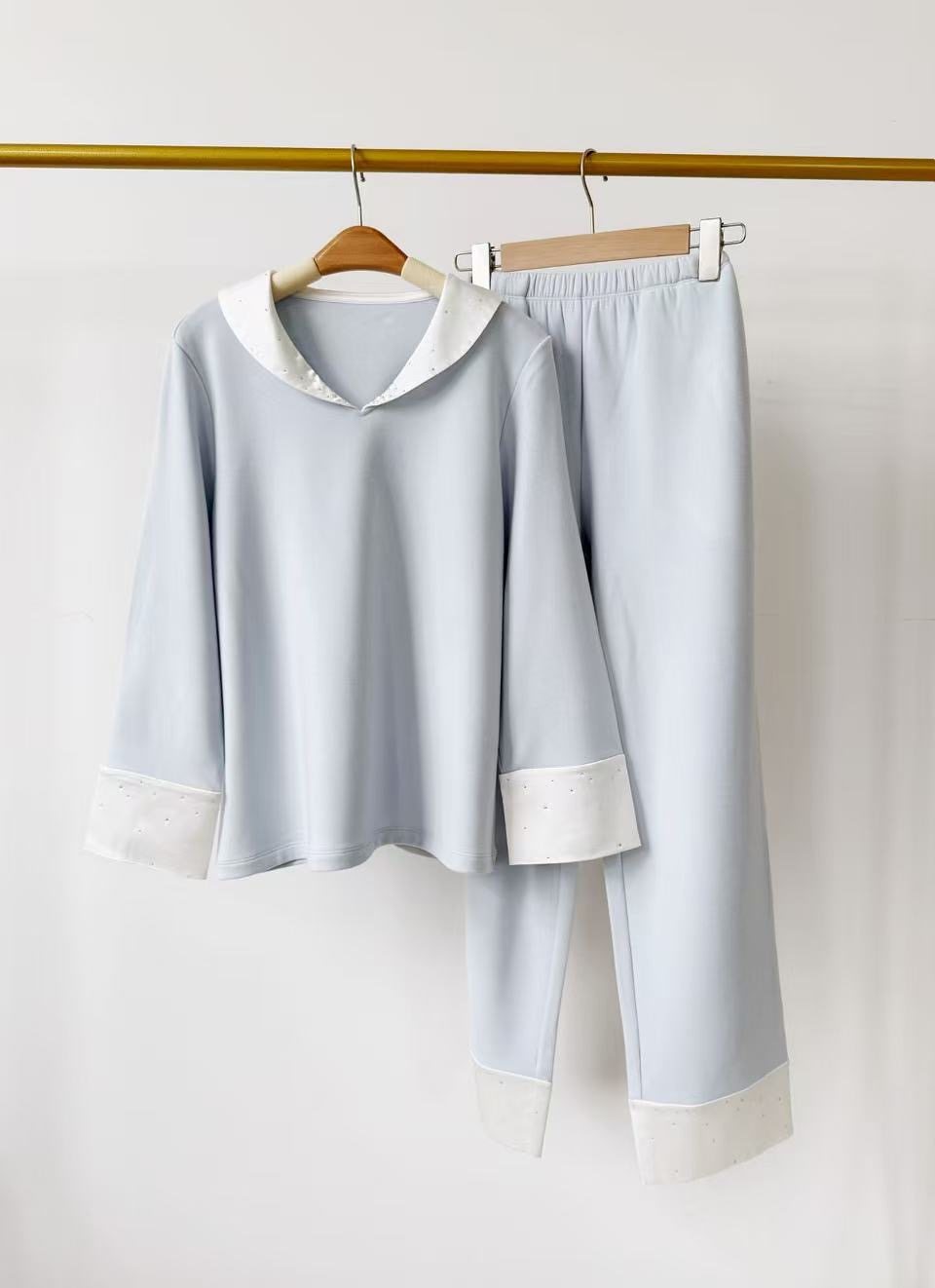 2025年新款山羊绒保暖柔暖休闲家居服套装女睡衣秋冬季高端柜奢华,女士内衣/男士内衣/家居服,睡衣/家居服套装,淘宝优惠券,粉丝福利购,淘宝优惠卷