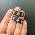 Black and White Panda Buttons 1 Pair