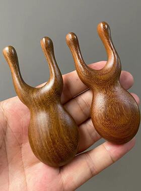 【小青蛙】眼周按摩神器美鼻器耳朵面部天然檀木多功能经络刮痧板