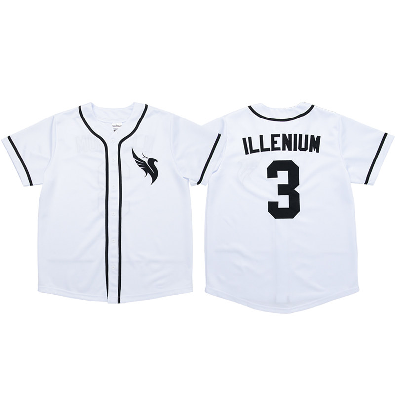 ILLENIUM PHOENIX SON 탑 100 DJ 의류 야구 정장 반팔 카디건 디스코 의류 EDC 전자 음악 축제
