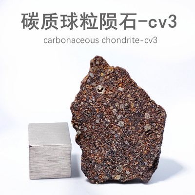 碳质球粒陨石石陨石cv3科普标本