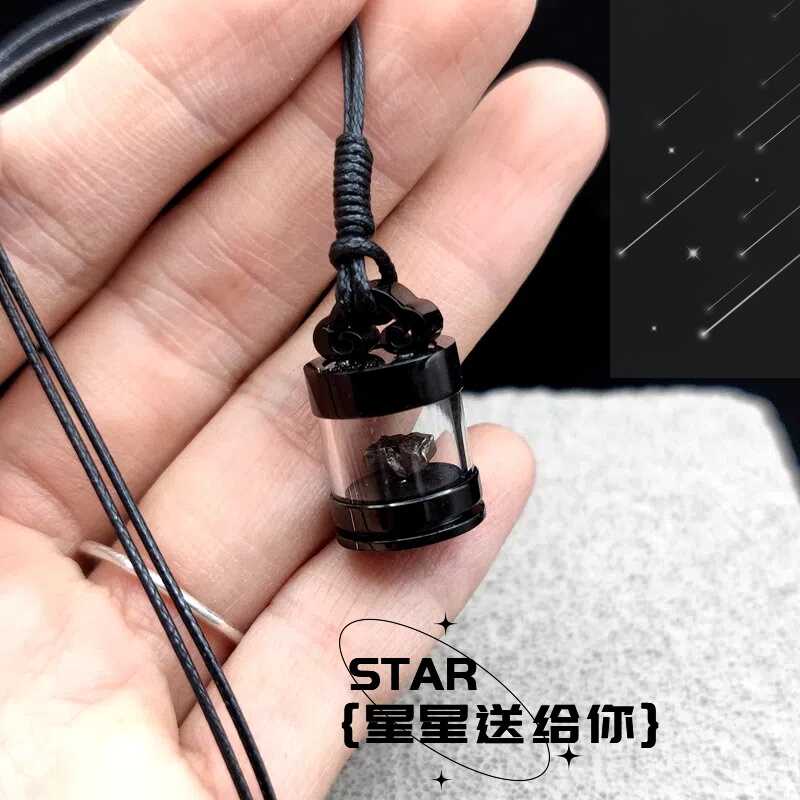 天然铁陨石吊坠标本流星星饰品天铁橄榄陨石原石挂件收藏科普礼物