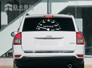 后挡风玻璃贴纸反光车贴后窗贴转速速度表车贴汽车车贴个性贴拉花