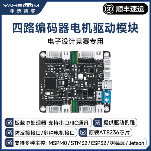 四路编码器电机驱动模块电赛专用