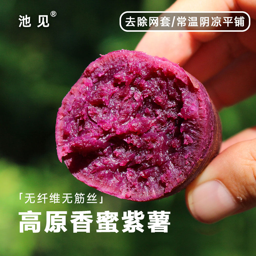 池见 高原香糯蜜紫薯粉糯软糯甜紫罗兰番薯当季新鲜孕妇优质代餐,水产肉类/新鲜蔬果/熟食,番薯,淘宝优惠券,粉丝福利购,淘宝优惠卷