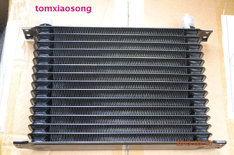 黑色15层/行/排机油冷却器 汽车改装机油散热器 油冷器厚度