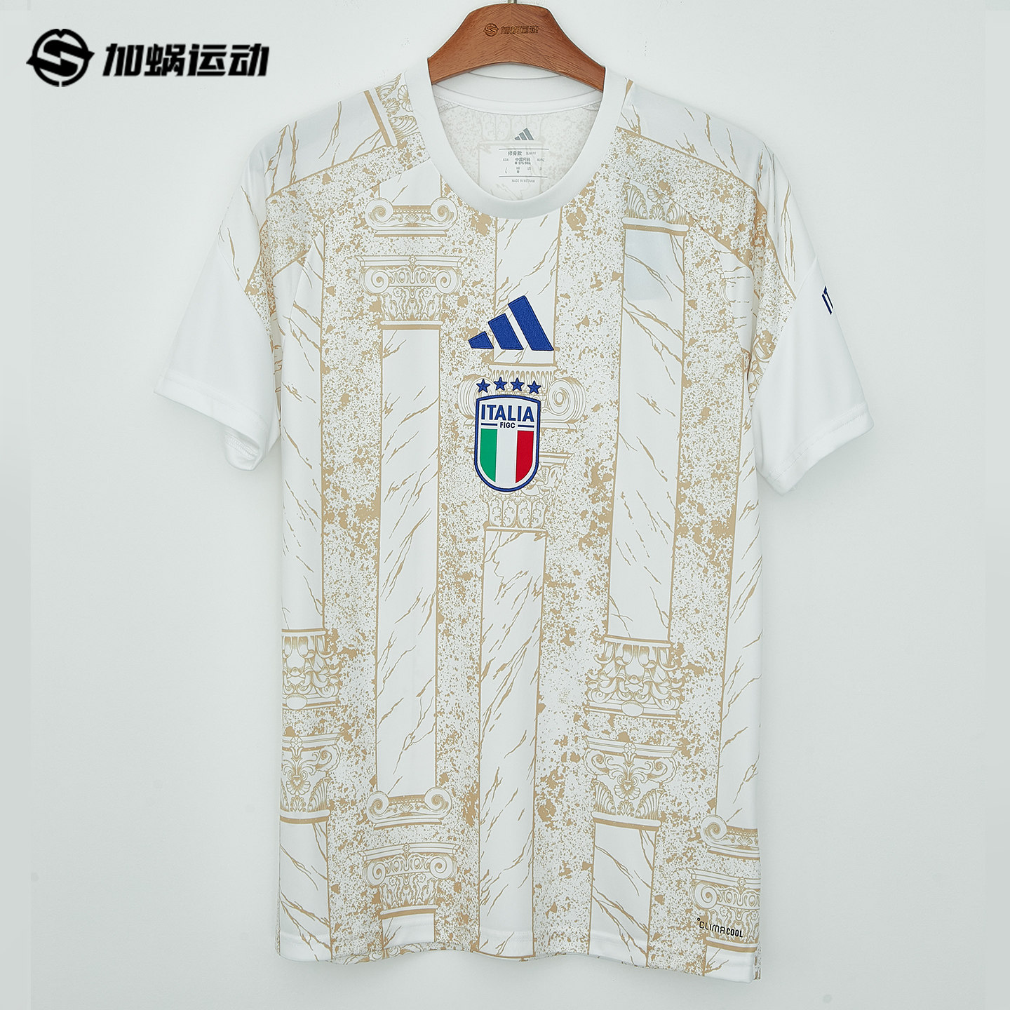 SFS阿迪达斯2026意大利国家队赛前热身训练服短袖足球服JY5633