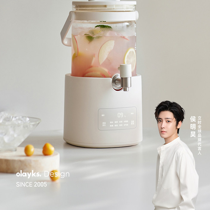 olayks立时璃泉养生壶2025新款全纯玻璃养生煮花茶桶无涂层烧水壶