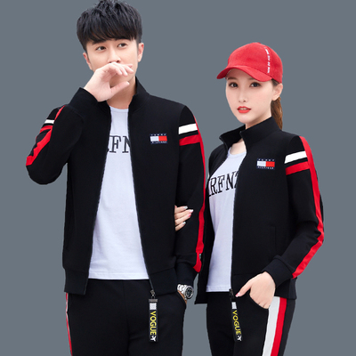 男女运动套装春秋大码休闲跑步服